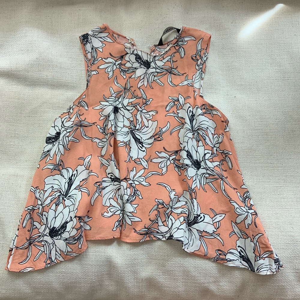 Zara Flowy Crop Top